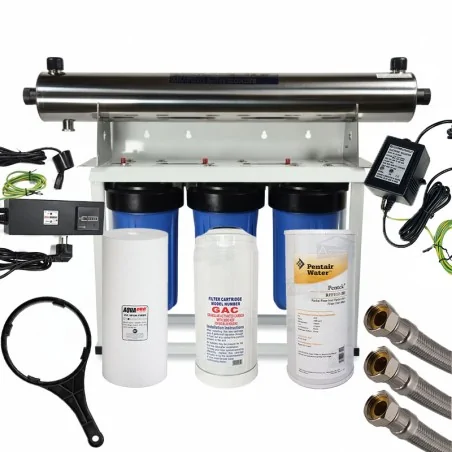 Filtration UV 24 GPM Big Blue Trio Métaux Lourds