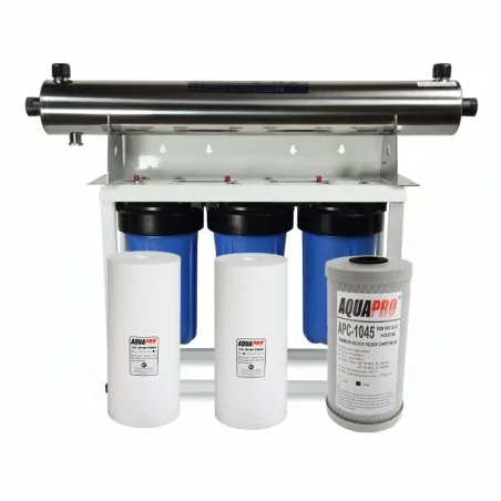 Filtration UV 24 GPM sédiment et charbon Actif