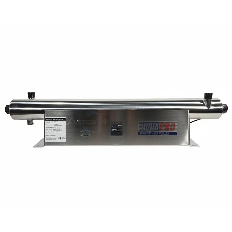 Stérilisateur UV 12 GPM sur Chassie Inox Stérilisateur UV 12 GPM sur Chassie Inox