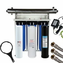 Station Stérilisation TRIO-UV Big Blue 20 Pouces Métaux lourds