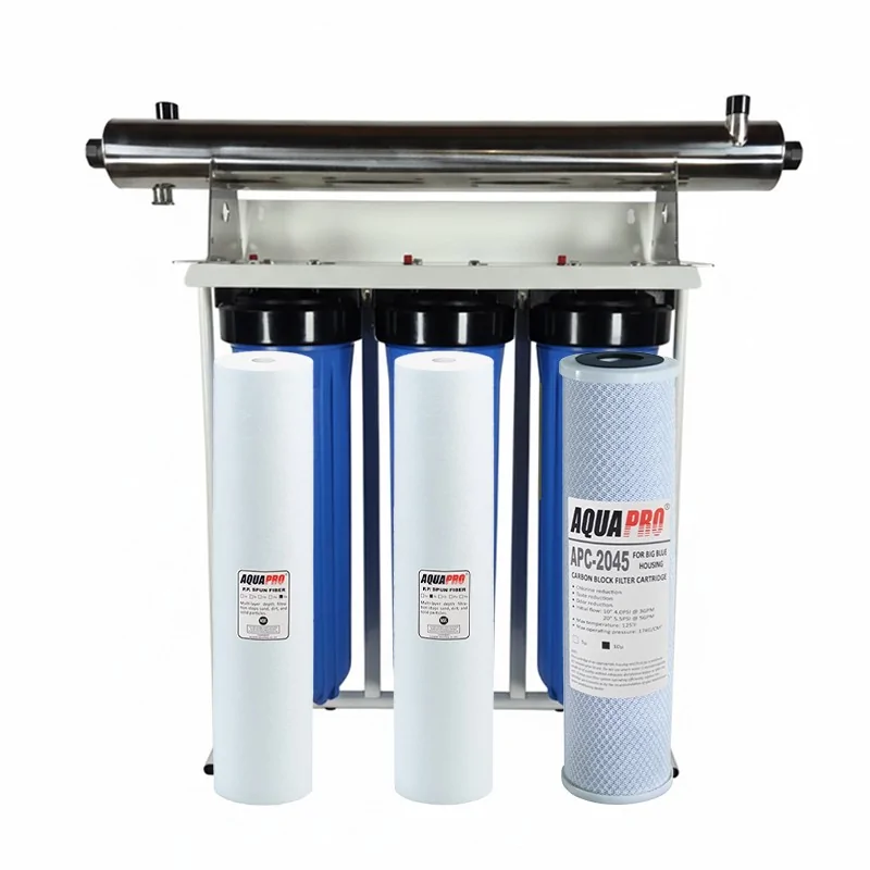 Station Filtration UV Trio Big Blue 20 Pouces Station Filtration UV Trio Big Blue 20 Pouces