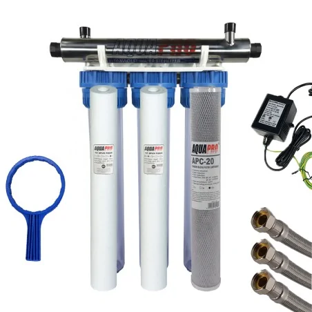 Station de Filtration UV 3 étapes 20 Pouces