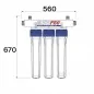 Station de Filtration UV 3 étapes 20 Pouces Station de Filtration UV 3 étapes 20 Pouces