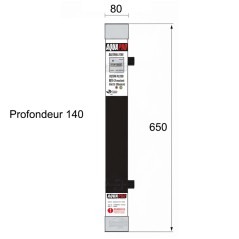 dimensions du stérilisateur UV inox