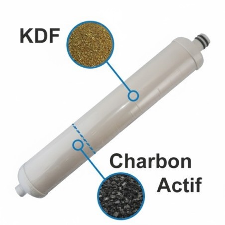 Filtre à Eau Charbon Actif et Métaux Lourds Aquapro 680-F