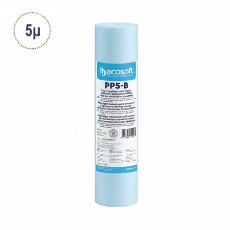 Filtre à Eau Bactériostatique Ecosoft 5 Micron Spun