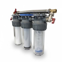 Station de filtration anti calcaire avec By Pass