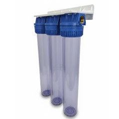 3 étapes de filtration grand débit, visse de purge, insert laiton