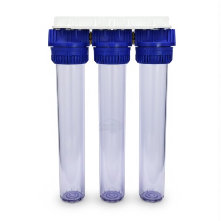 porte filtre triplex transparent