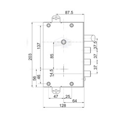 Dimensions du coffre de porte alias