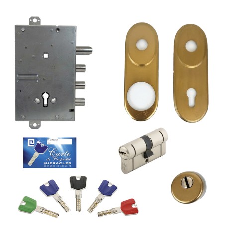 Kit de conversion Serrure Alias double panneton a cylindre