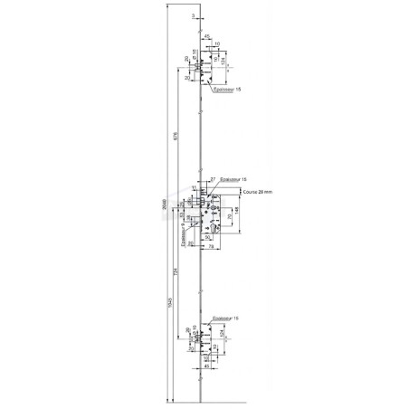 Serrure 5 points Vachette 5700