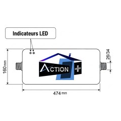 Dimensions du stérilisateur UV Led