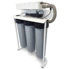 Traitement de l'eau par filtration mécanique et charbon actif