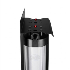 Bouton de décompression pour le remplacement des cartouches de filtration