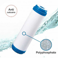 Cartouche filtrante anti calcaire polyphosphate Aquapro