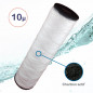 Cartouche filtrante bobiné et charbon actif 10 μ Aquapro Cartouche filtrante bobiné et charbon actif 10 μ Aquapro