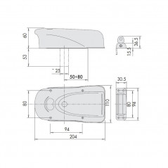 dimensions serrure électrique cisa 1a271
