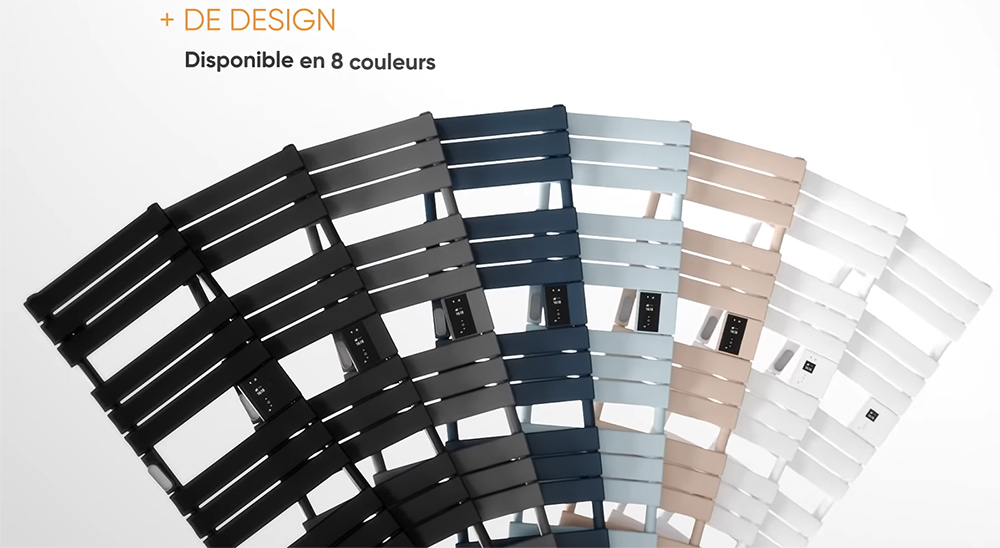 Palette de couleur sèche serviette Adelis