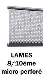 Tablier lames 8/10 ème micro perforé