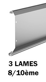 3 lames pleines 8/10 ème