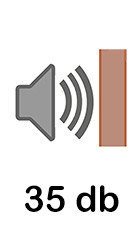 Acoustique renforcé 35 db