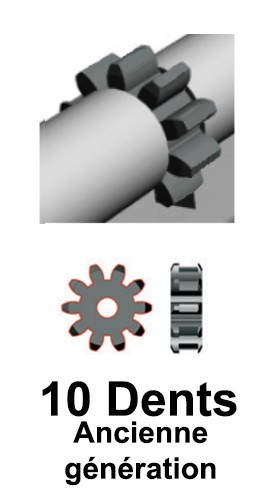 10 dents ancienne génération
