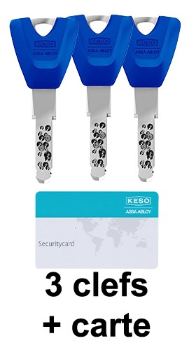 Keso oméga 2 + 3 clefs + carte