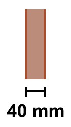 40 mm, protecteur de 45 mm