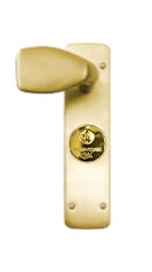 Palière Aluminium tirage + béquille finition Laiton