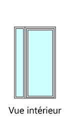 Porte + fixe latéral gauche