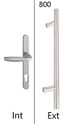 Béquille int / barre ext 800 mm