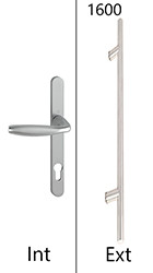 Béquille int / barre ext 1600 mm