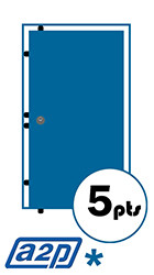 5 points carénée encastrée A2P