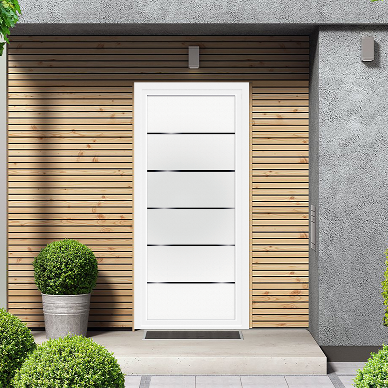 Porte d'entrée aluminium vitrée Anna SUN